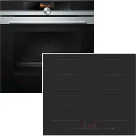 Siemens Backofen Set Pyrolyse Induktionskochfeld Flexzonen