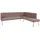 exxpo - sofa fashion Eckbank Doppio, Frei im Raum stellbar pink Sitzbänke, 31879349-0 B/H/T: 197 cm x 90 cm, x 255 cm