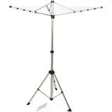 Bo-Camp Compact Wäschespinne, 145x106cm, Grau/Silber