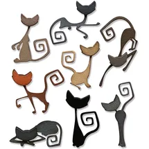 Sizzix Sizzx Thinlits Stanzschablonen 16PK Schelmisch