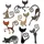 Sizzix Sizzx Thinlits Stanzschablonen 16PK Schelmisch