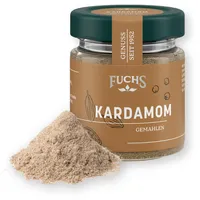 Fuchs Gewürze - Kardamom gemahlen | Für Gebäck, Marinaden und Kaffee | 42 g