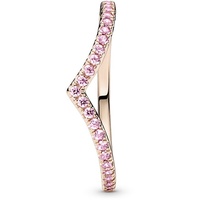 Pandora 186316C02 Damenring Wish Funkelndes Pink Roségoldfarben, 54/17,2