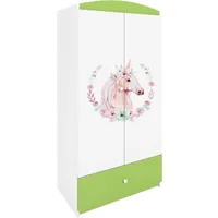Raumhirsch furniture Kinderkleiderschrank Grün, 90x175x52 cm, Kinder- & Jugendzimmer,