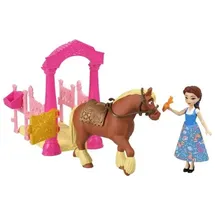 Mattel Disney Princess Die Eiskönigin Storytime Stackers Set mit kleiner Puppe, Pferd oder Begleiter und Zubehörteilen