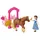Mattel Disney Princess Die Eiskönigin Storytime Stackers Set mit kleiner Puppe, Pferd oder Begleiter und Zubehörteilen
