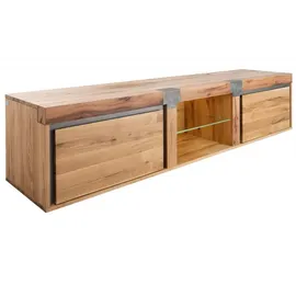 Massivmoebel24 TV-Board Wildeiche / Zerreiche 220x48x50 natur geölt NEW AMSTERDAM #03