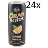 24x Oransoda Italienische Orangensaft Orange Getränk Einwegdosen 33cl