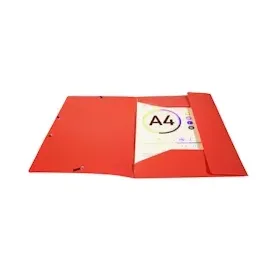 Exacompta Sammelmappe Opak 55085E A4 PP Gummizug, 3Klappen rot