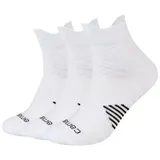 CAMANO Sport-Kurzsocke 3er Pack Schwarz/Weiß 39-42