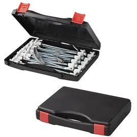 PRO PLUS ProPlus 365014 Satz Zeltheringe 20cm, Metall, schraubbar, mit Kunststoffhaken, Adapter