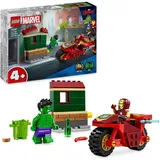 LEGO Marvel Super Heroes Spielset - Iron Man mit Bike und der Hulk