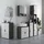 kleankin Waschbeckenunterschrank 60 x 30 x 30 cm Grau