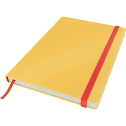 LEITZ Notizbuch Cosy B5 fester Einband kariert gelb Packung mit 5 Stück