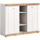 Roller Kommode Laredo / Nox Oak weiß