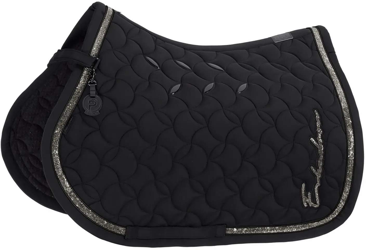 ESKADRON Platinum Schabracke Pro Soft Glitter black Pony Dressur