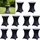 Baumarktplus 10er Set Stehtischhusse Stretch anthrazit Partytisch Bistrotisch 80cm