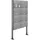 AL Briefkastensysteme 7 Fächer Premium Edelstahl Stand Briefkasten Anlage mit Klingeln, Post A4 modern, robust, wetterfest, Artikelnummer: 331V7S2KS