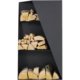 Magnus Brennholzregal R157 Metall 45 x 30 x 80 cm Schwarz