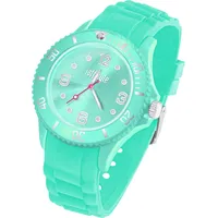 Taffstyle Armbanduhr Silikon Analog Quarz Uhr Farbige Sport Sportuhr Damen Herren Kinder Unisex 43mm Türkis
