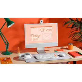 Logitech POP Icon Keys DE Offwhite / Orange