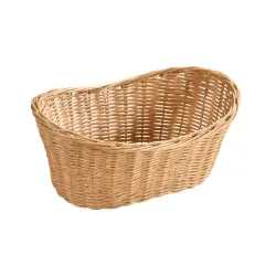 Kesper Brot- und Obstkorb, geflochten, 28 x 21 x 13 cm 17632 , Farbe: natur