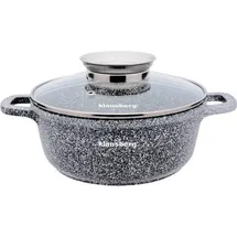 Klausberg Marmorbeschichteter Kochtopf 24 cm rund