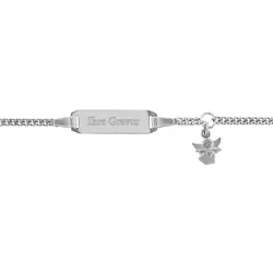 trendor 35783 Gravur-Armband für Baby und Kleinkind 925 Silber Länge 14/12 cm