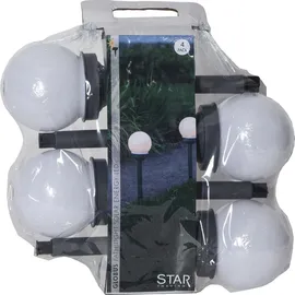 STAR Solarleuchte Kunststoff 27 x 10 cm 4er Set weiß