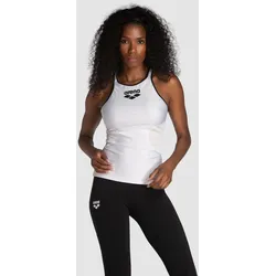 Tanktop Damen Mesh Panel - White-black-black - XS
