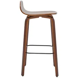 miliboo Vintage-Barhocker H68 cm Walnussfarben