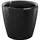 LECHUZA Classico LS 43 Komplettset Ø 43 x 40 cm schwarz hochglanz