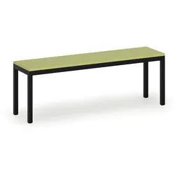 Umkleidebank, Sitzfläche - Laminat, Länge 1200 mm, grün