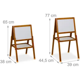 Relaxdays Kinderstandtafel mit Whiteboard 1-tlg (1,9 kg)