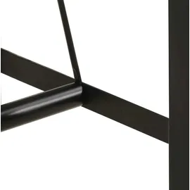 vidaXL Bartisch 55x55x107 cm Altholz Massiv und Eisen