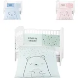 KIKKABOO Kikkaboo, Kinderbettwäsche, Bettwäsche Bär 3tlg 135 x 95