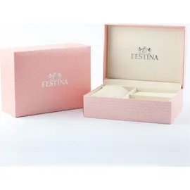 Festina Junior Collection 36,0mm Edelstahlgehäuse blau Silikonarmband silber