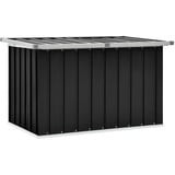 FIRBNUS Kissenbox mit Klappdeckel Storage Boxes 109x67x65 cm Garten Aufbewahrungsbox Auflagenbox Gartentruhe Box mit Deckel Kissenboxen Gartenschrank Anthrazit Verzinkter Stahl