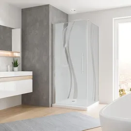 Schulte Home Duschkabine Duschabtrennung Eckeinstieg Glasdusche Eckdusche verschiedene Dekore