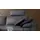 KAWOLA Sofa LOLA Ecksofa Stoff schwarz mit motorischer Relaxfunktion Recamiere links - Schwarz