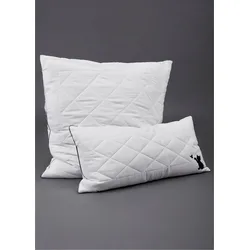 bonprix Daunen Touch Kissen hart mit Katzenmotiv, weiß, 40x80 cm