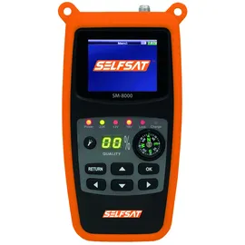Selfsat SM 8000 Camping Satfinder HD DVB-S + DVB-S2 8PSK SAT Messgerät EU