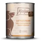 MjAMjAM purer Fleischgenuss 800g Dose Hundenassfutter 6 x 800 Gramm saftiges Huhn Pur