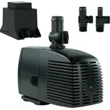 Kerry Electronics Teichpumpe 12 V – 1.500 L/H, 25 Watt, 10m Kabel, 250 cm Förderhöhe Wasserpumpe, Aquariumpumpe, Wasserspielpumpe | Brunnenpumpe | Springbru...