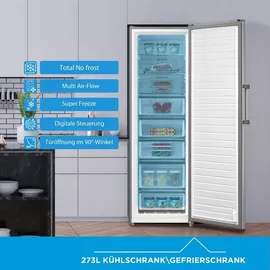 Midea - MDRU385MTE46 - Kühlschrank/Gefrierschrank- Inox