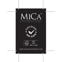 Mica decorations Duko Tranchierbrett Holz 1-tlg. 1 x 29 x 22 cm Braun