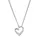 Elli DIAMONDS Halskette Herz Liebe Diamant (0,06 ct.) Silber