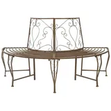 vidaXL Baumbank 160 x 80 x 89 cm Antikbraun