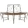 vidaXL Baumbank 160 x 80 x 89 cm Antikbraun