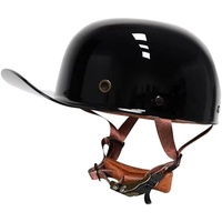 Retro-Baseballmütze, Motorrad-Halbhelm, zugelassener Jethelm für Männer und Frauen, Halbhelm für Motorräder, Vintage-Schädelmütze, Motorradhelm für Roller, Moped, Cruiser, Chopper A,S